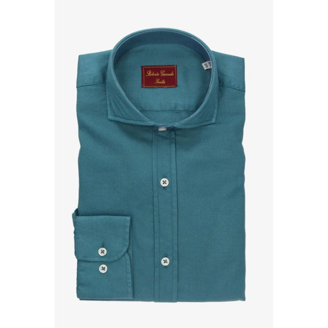 Plain Blue Dress Collar Shirt