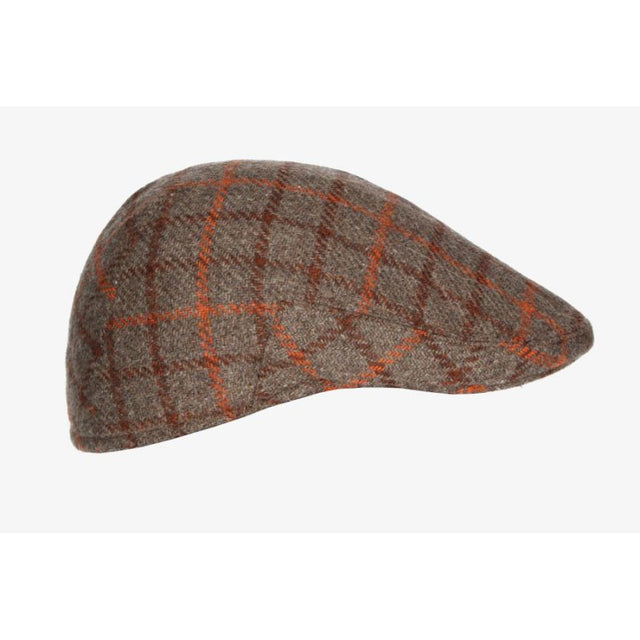Brown Checkered Country Cap