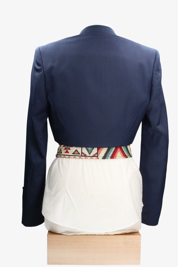 Blue Herringbone Jacket and Waistcoat