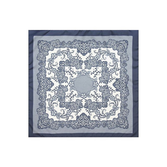 Navy Floral Scarf