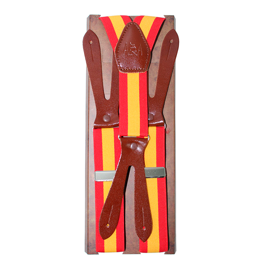 Bretelles élastiques avec drapeau espagnol, 30 mm