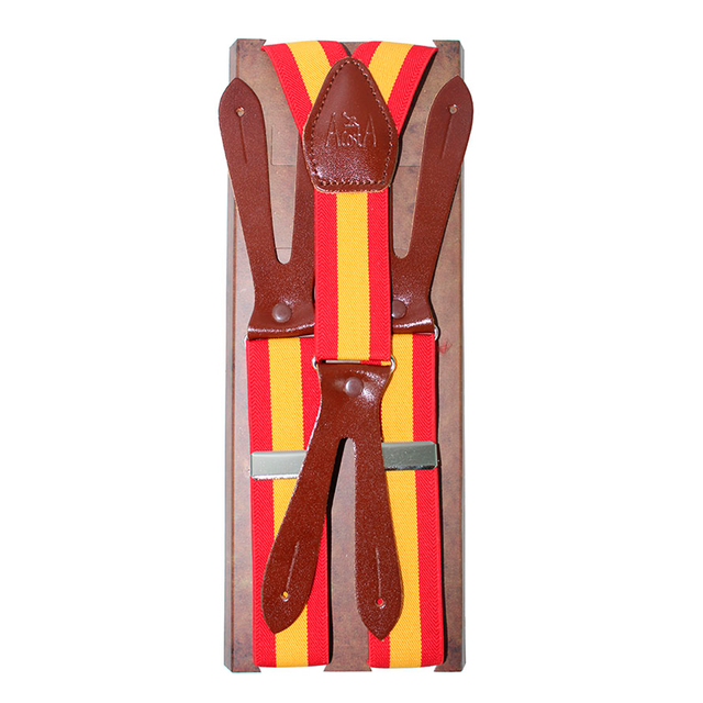 Bretelles élastiques avec drapeau espagnol, 30 mm