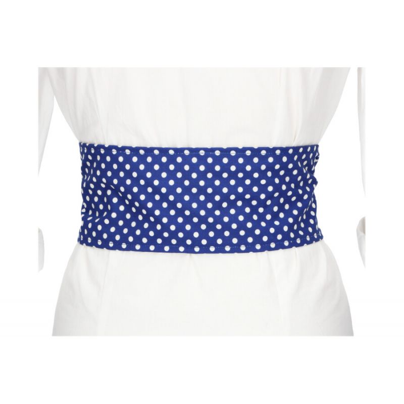 Fajín Azul Lunar Blanco