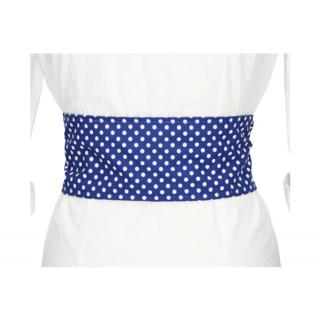 Fajín Azul Lunar Blanco