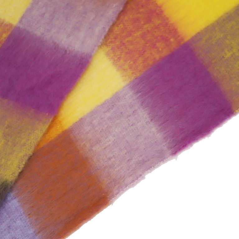 Yellow Checkered Scarf