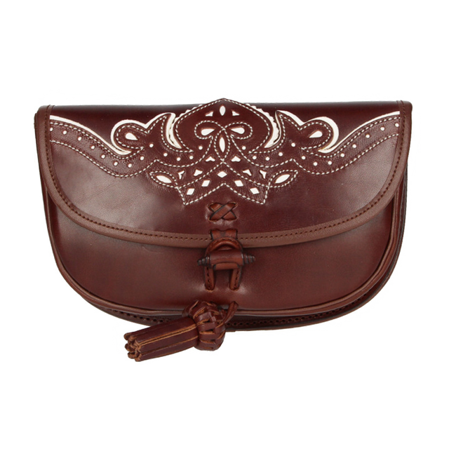 Rociero tobacco bag with white thread tassel decoration Valverde del Camino