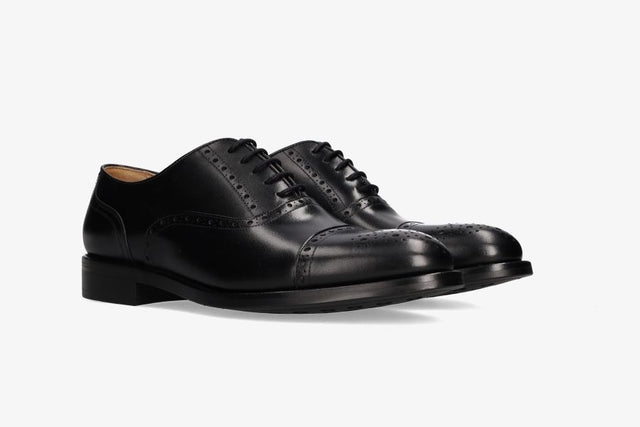 Black boxcalf oxford