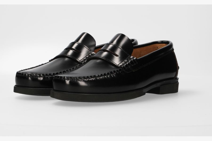 Antik Black Mask Moccasin