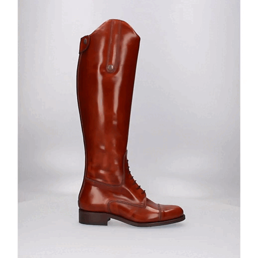 Valverde del Camino Lace-Up Riding Boot with Zipper