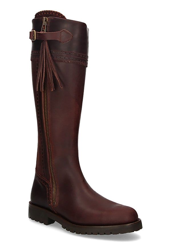 High calfskin hunting boot