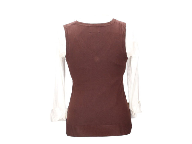 Brown Sleeveless Sweater