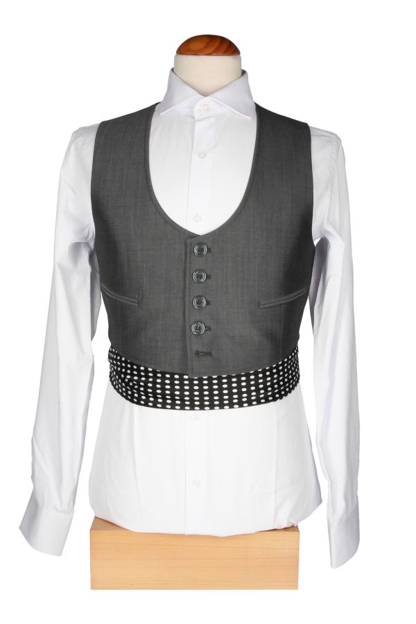 Chaqueta y Chalequillo Gris Medio