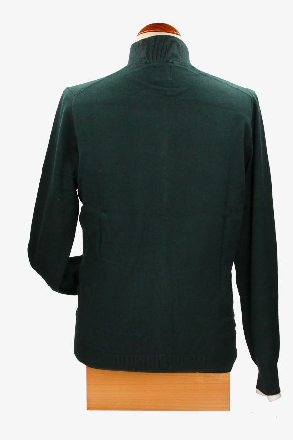 Jersey Cremallera Básica Verde