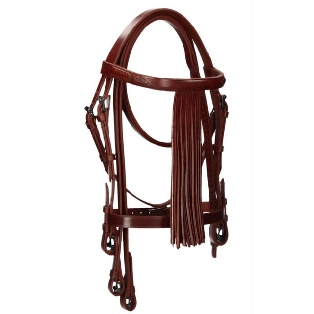 Cabezada vaquera con piñas con ahogadero