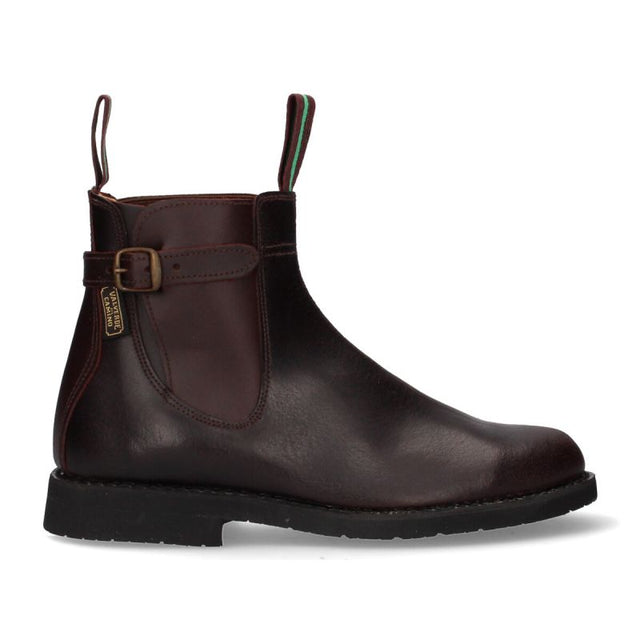 Short calfskin boot with buckle and rubber sole Valverde del Camino