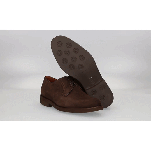 Brown Lace-Up Moccasin