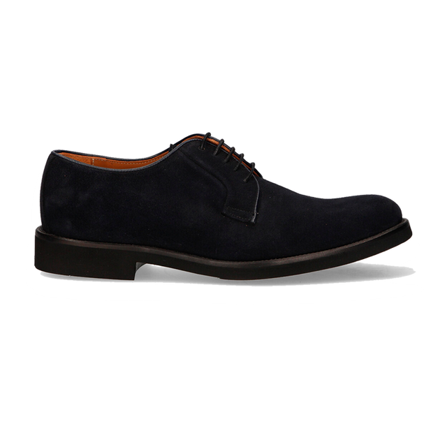 NAVY BLUE SUEDE BLUCHER