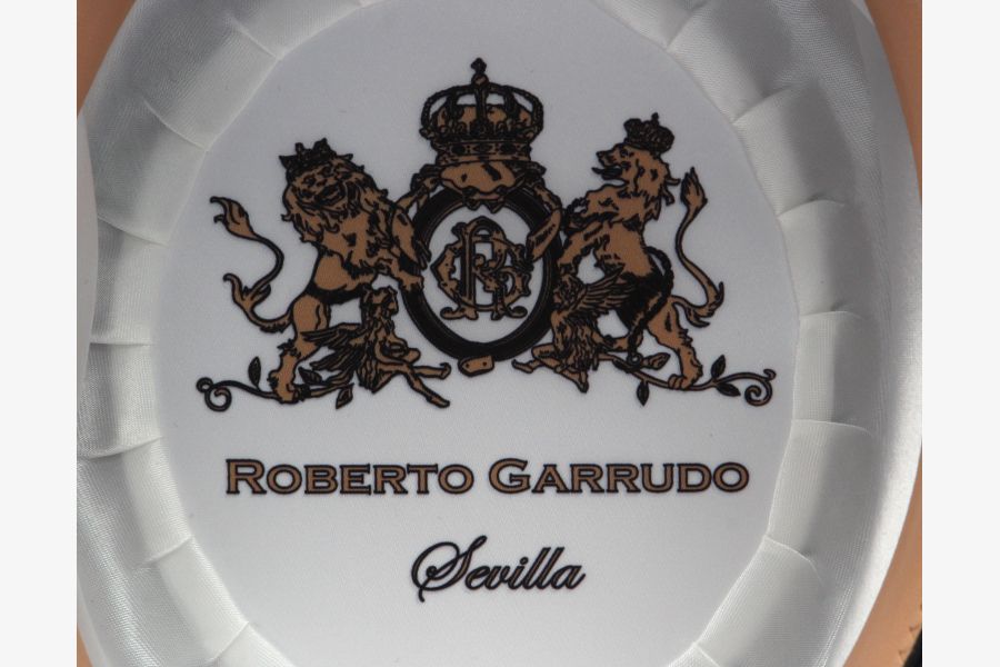 Sombrero Jerez lana plata ribete negro