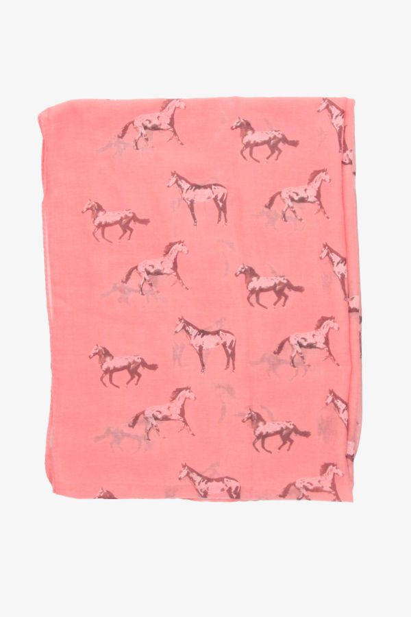 Foulard Caballos Rosa