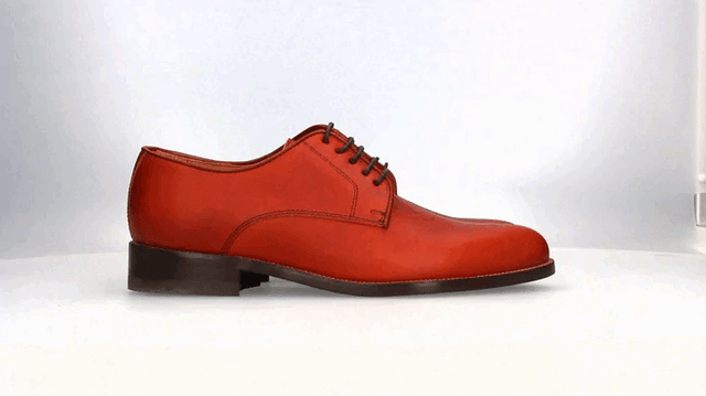 Zapato con Cordones Ternera Avellana Valverde del Camino