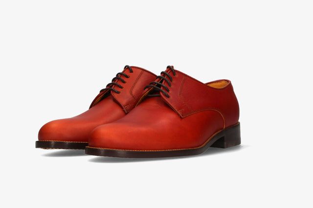 Zapato con Cordones Ternera Avellana Valverde del Camino