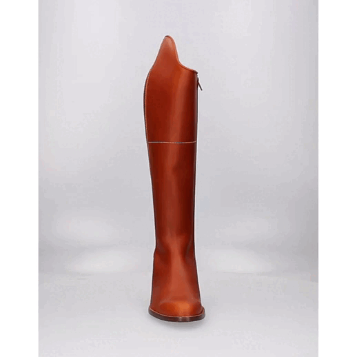 Hazelnut Zipper Riding Boot Valverde del Camino