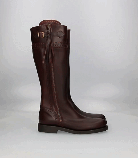 High Calf Hunting Boot with Buttoned Soles Valverde del Camino