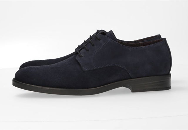 Marine Suede Lace-Up Shoe