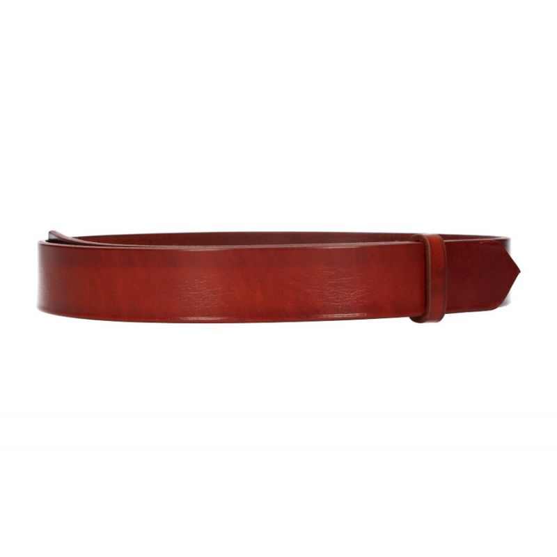 Ceinture sans boucle en cuir foncé