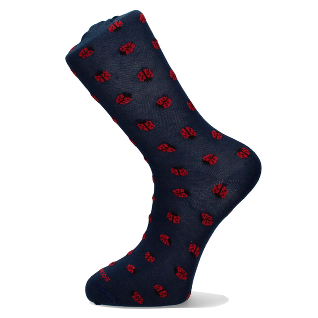 CHAUSSETTE COCCINELLE MARINE