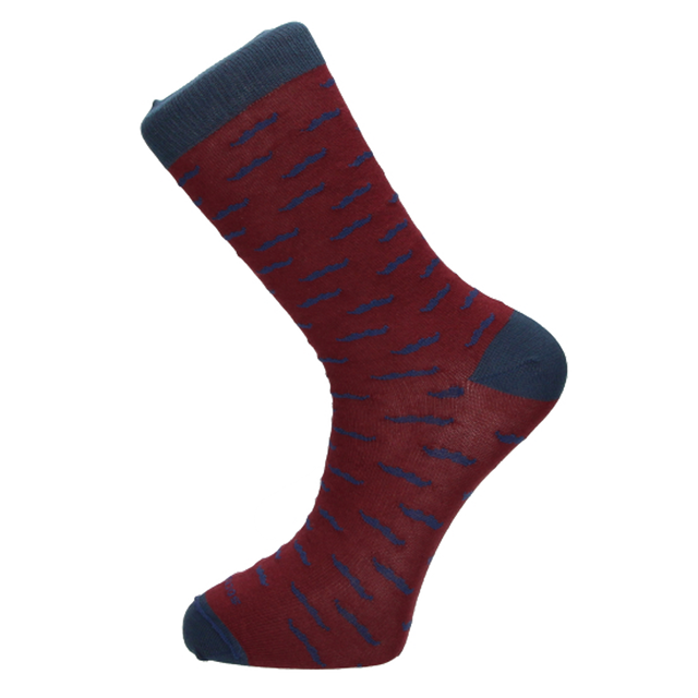 CHAUSSETTES À MOUSTACHE BORDEAUX