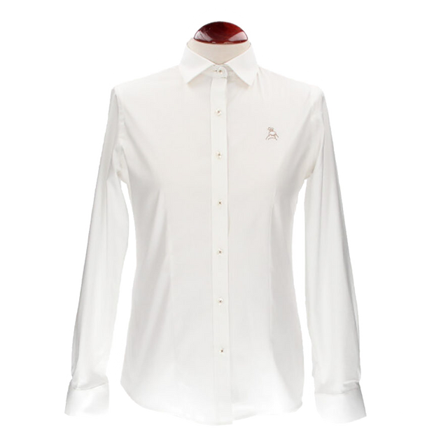 CAMISA MUJER POPELIN/LICRA BEIG