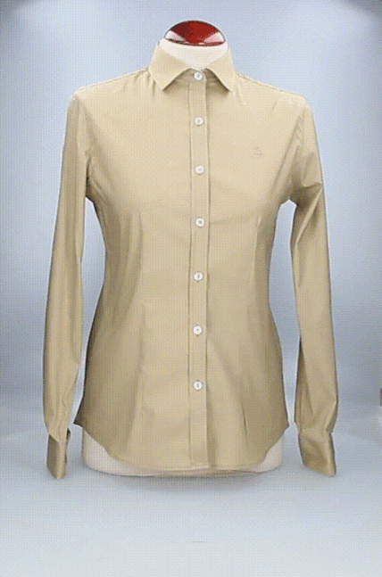 CAMISA MUJER POPELIN/LICRA CAMEL