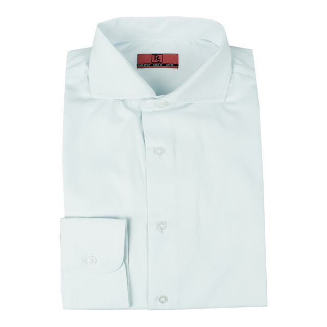 CAMISA VESTIR FALSO LISO BLANCO
