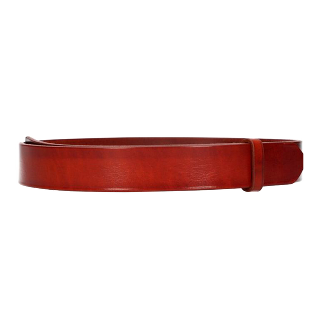 Ceinture sans boucle en cuir foncé
