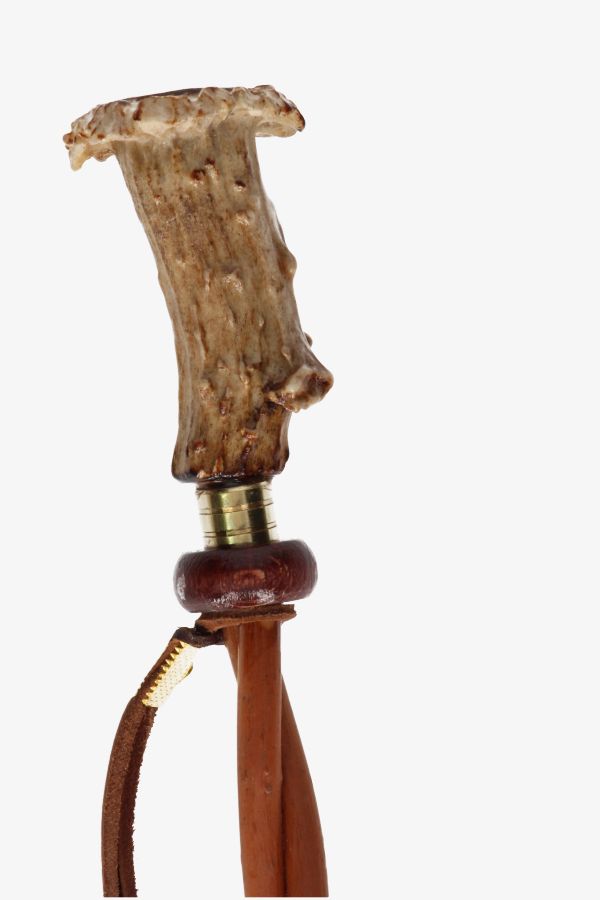 Braided Whip with Roe Deer Handle