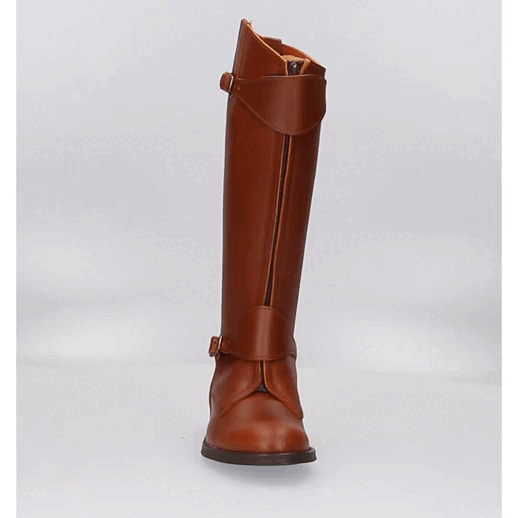Old leather polo riding boot Valverde del Camino