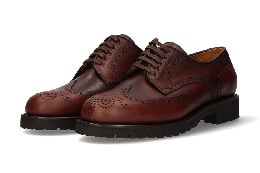 Blucher calf tobacco pala vega Valverde del Camino