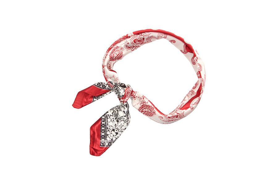 Petite écharpe en cachemire rouge