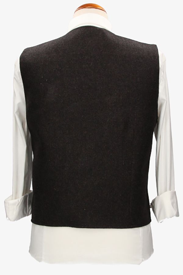 Évora Herringbone Vest Dark Brown