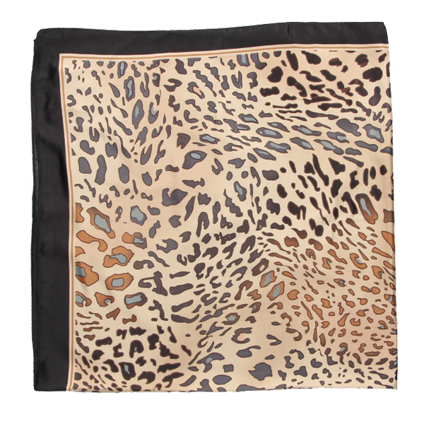 ÉCHARPE À MOTIFS ANIMALIERS NOIRS