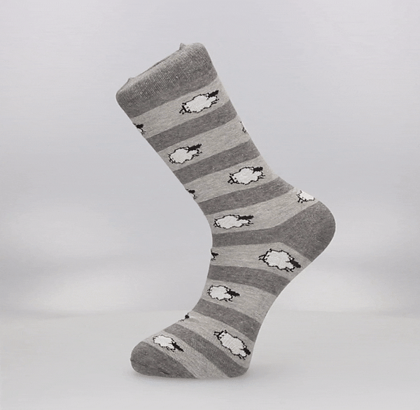 CHAUSSETTE EN MOUTON GRIS