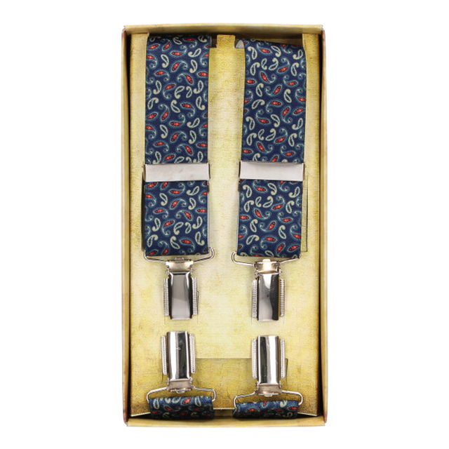 Tirante de Vestir Azul Cachemir Rojo