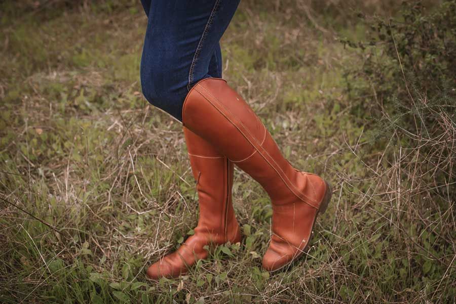 Hazelnut Zipper Riding Boot Valverde del Camino