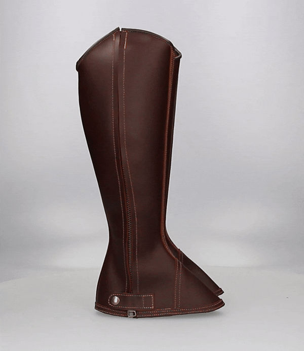 GAITER WITH BROWN ZIP