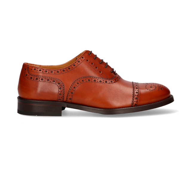 INGLÉS BROGUEADO BOX-CALF CUERO