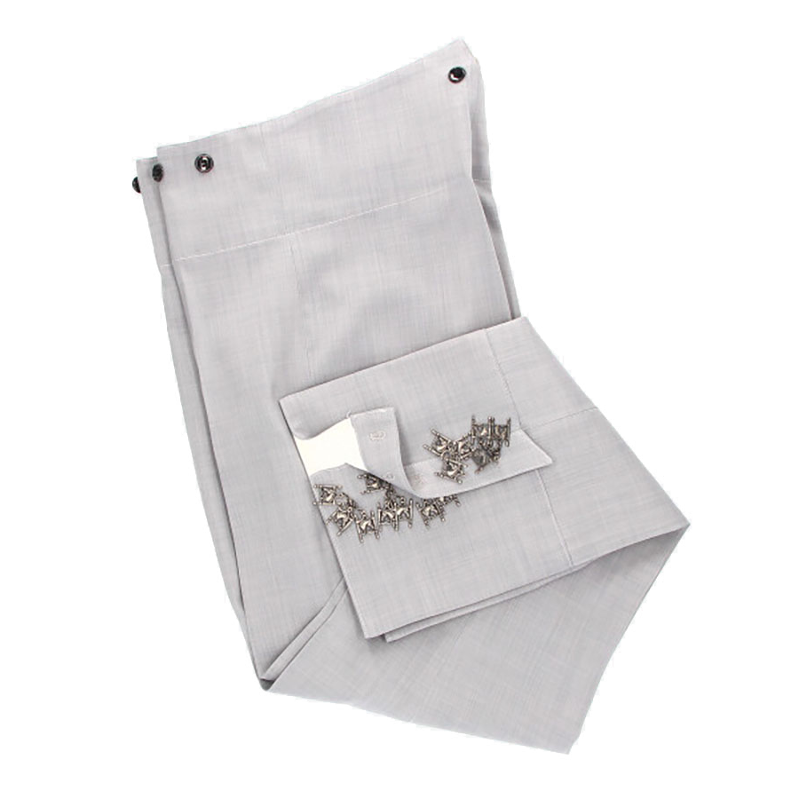 Calzona élastique Cairel non doublée gris argenté