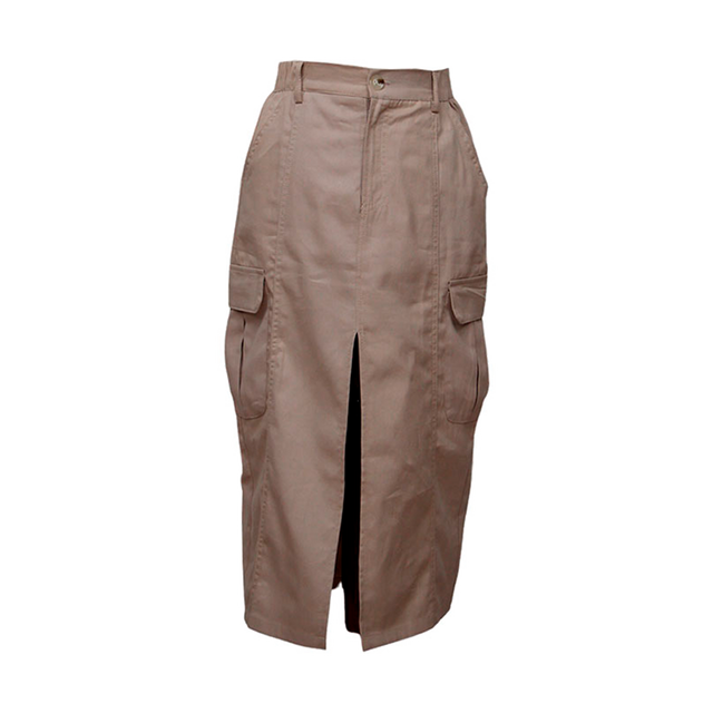 JUPE MIDI EN JEAN PIERRE