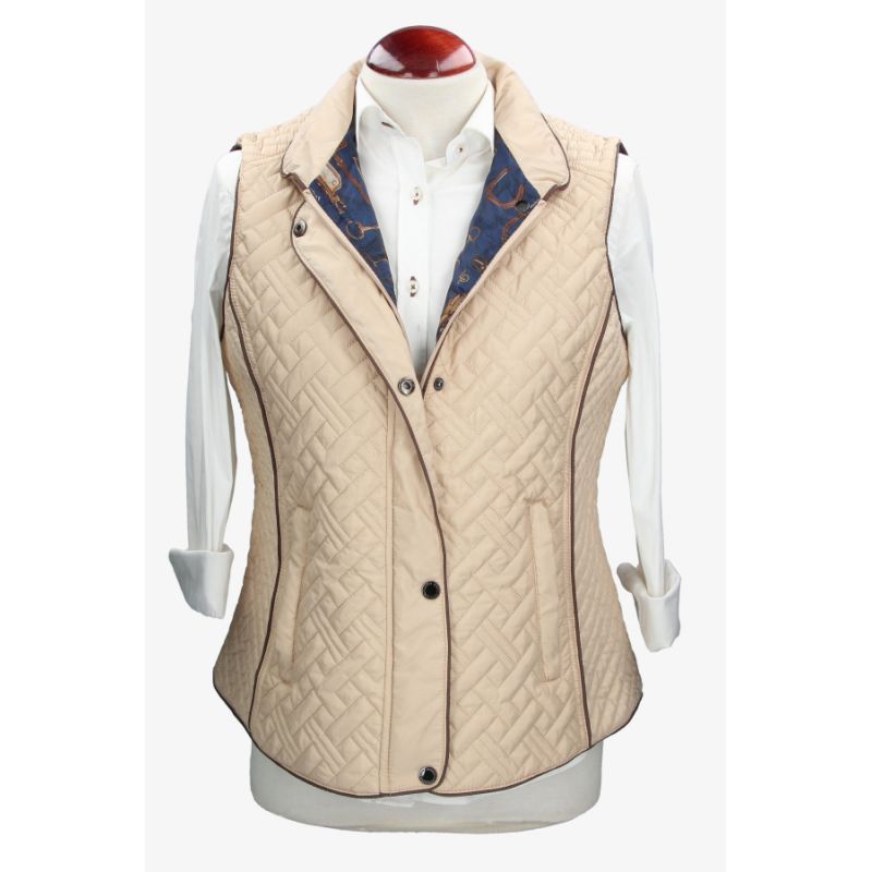 Oisha Camel Padded Vest