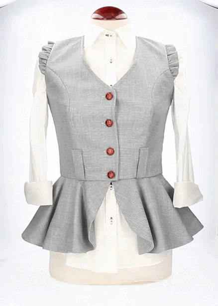 GILET BLEU DE CRÈTE